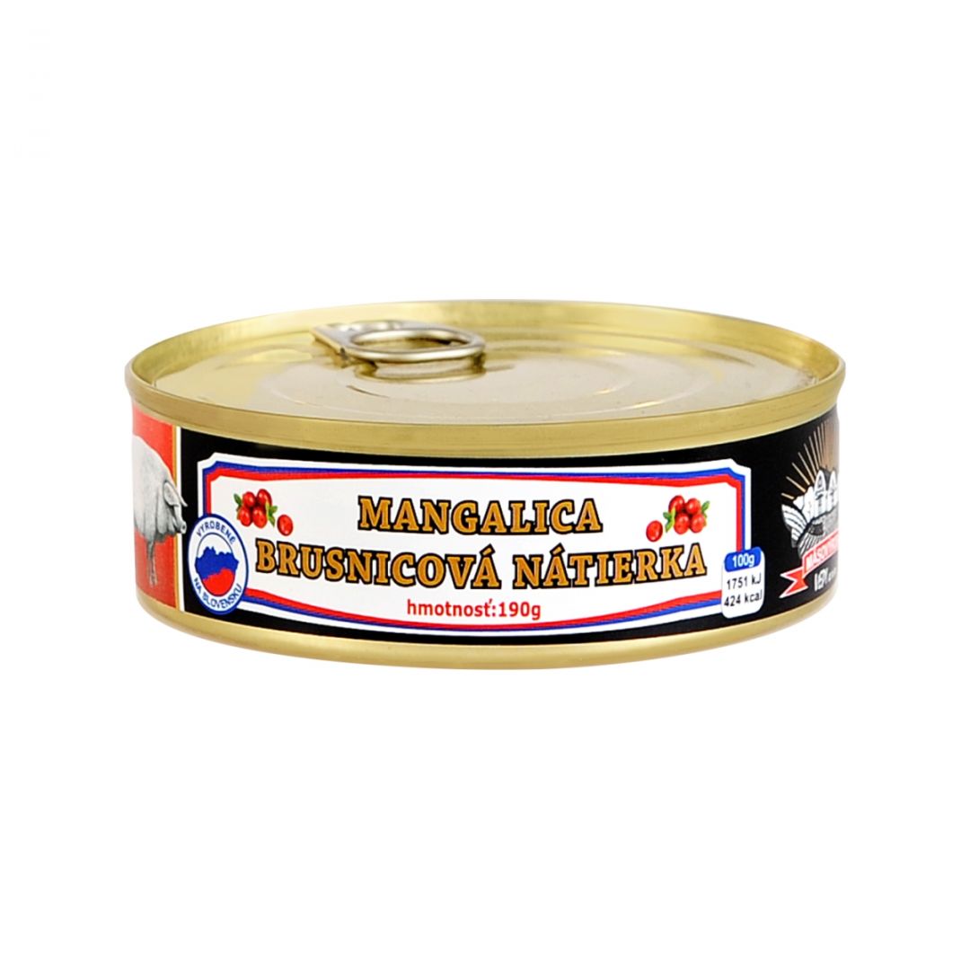 Mangalica brusnicová nátierka
